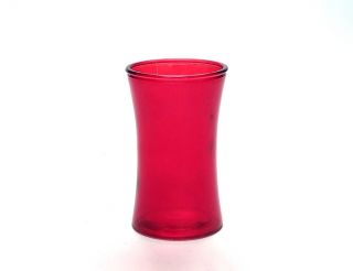 Blush Pink Glass Cinch Vase 6.25